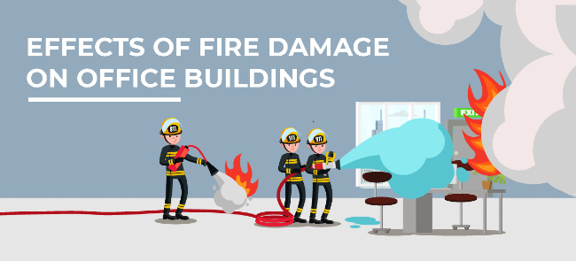 Fire Damage on Office Buildings